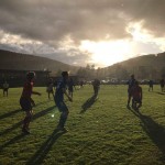 Schnappsschuss während des Spitzenspiels gegen Michelbach