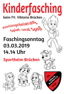 Plakat Kinderfasching 2019