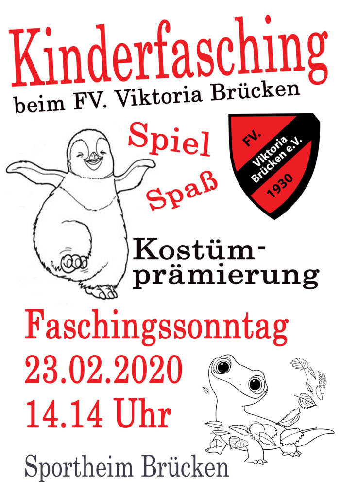Plakat Kinderfasching